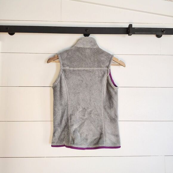 Patagonia Re-Tool Fleece Vest Women’s XS Gray Purple Full Zip Gorpcore Outdoors - Picture 5 of 9